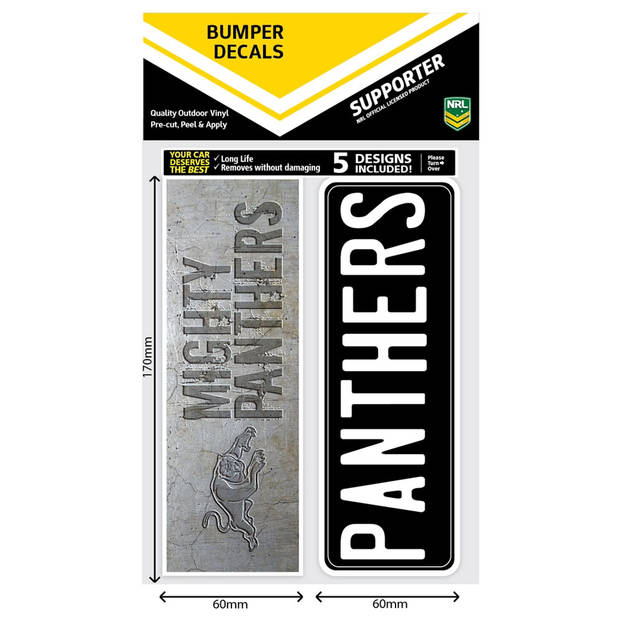Panthers Bumper Decal Sheet1