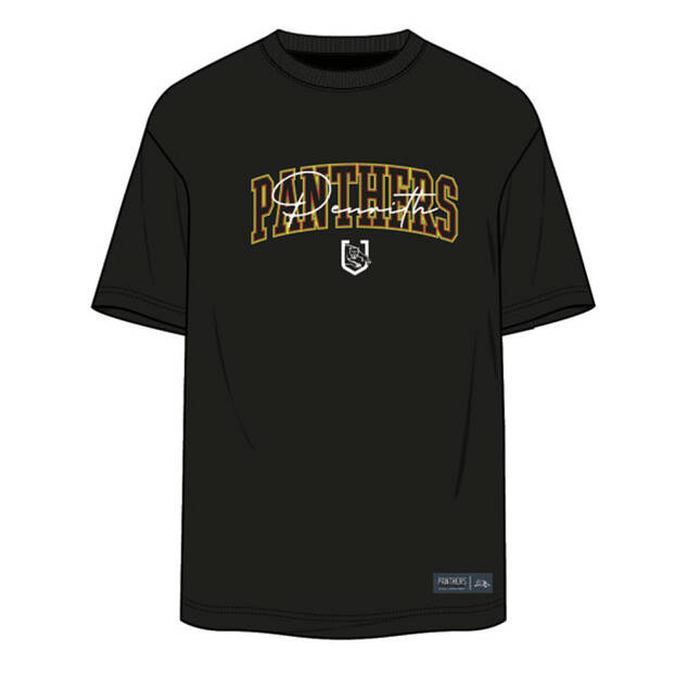 Panthers Mens Embroidery Script Tee0
