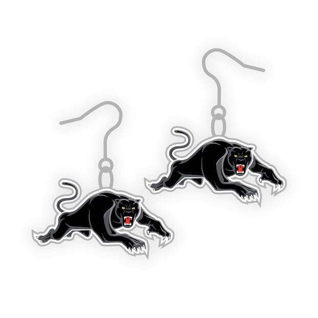 Black deals panther earrings