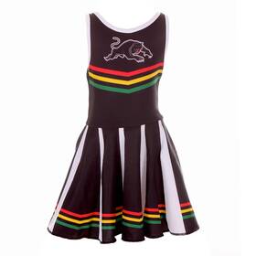 NRL Cheerleader Dress Footy Suit Toddler Kid Penrith Panthers 