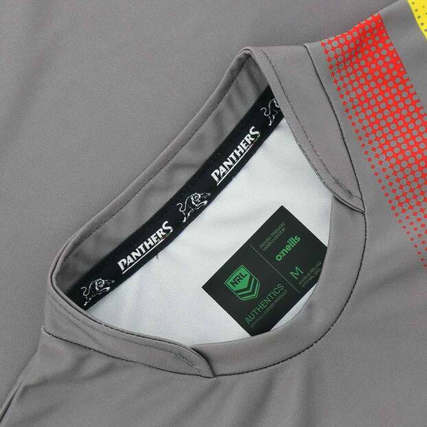 Penrith Panthers 2023 Mens Players Training Shirt - Grey