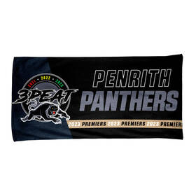 2023 Panthers Premiers Beach Towel