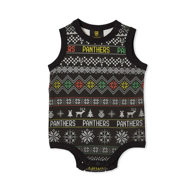 Panthers Infant Xmas Romper0