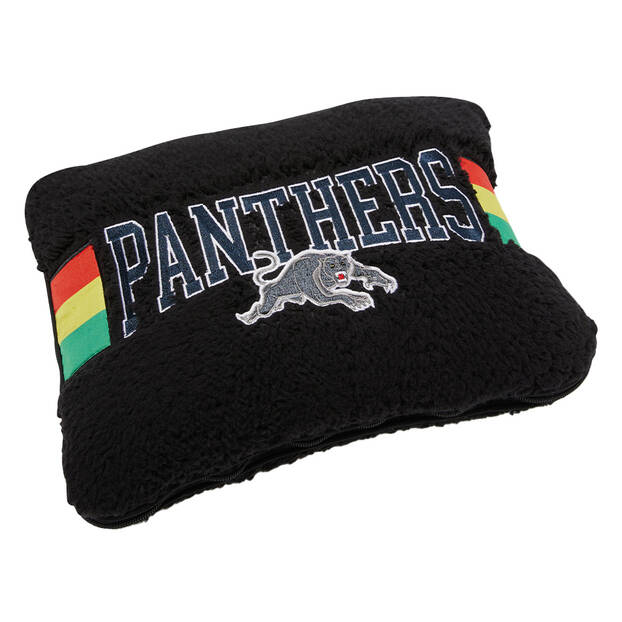 Panthers Convertible Fleece Cushion Throw0