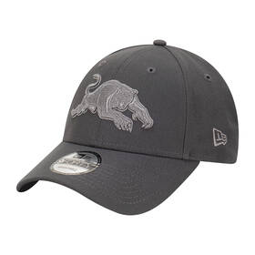Panthers New Era Graphite 9FORTY Cloth Strap