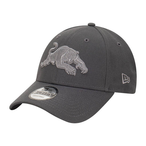 Panthers New Era Graphite 9FORTY Cloth Strap0