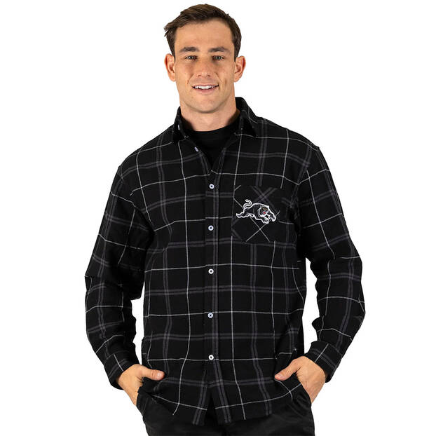 Panthers Men's Mustang Flannel Shirt0