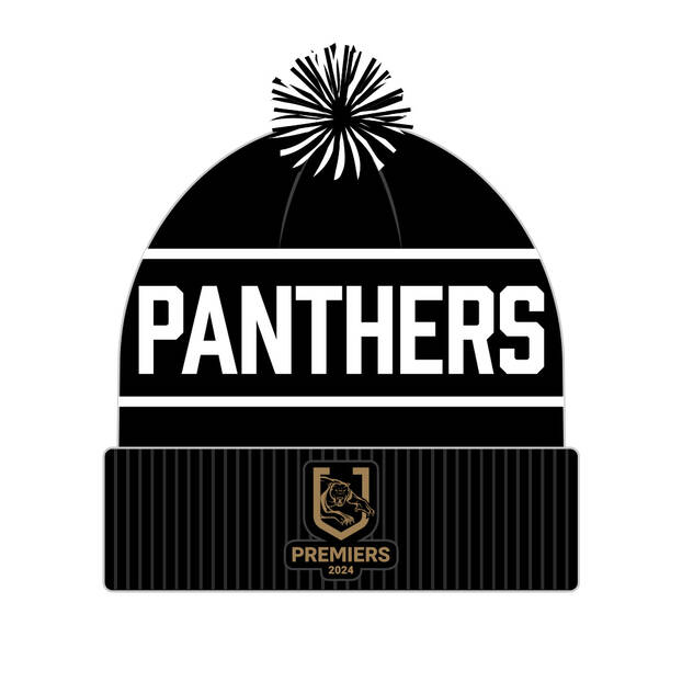 PRE-ORDER: 2024 Panthers Premiers Beanie1