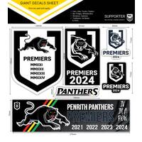 2024 Panthers Premiers 4-in-a-Row Giant Decal Sheet1