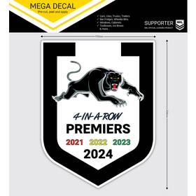 PRE-ORDER: 2024 Panthers Premiers 4-in-a-row Mega Decal