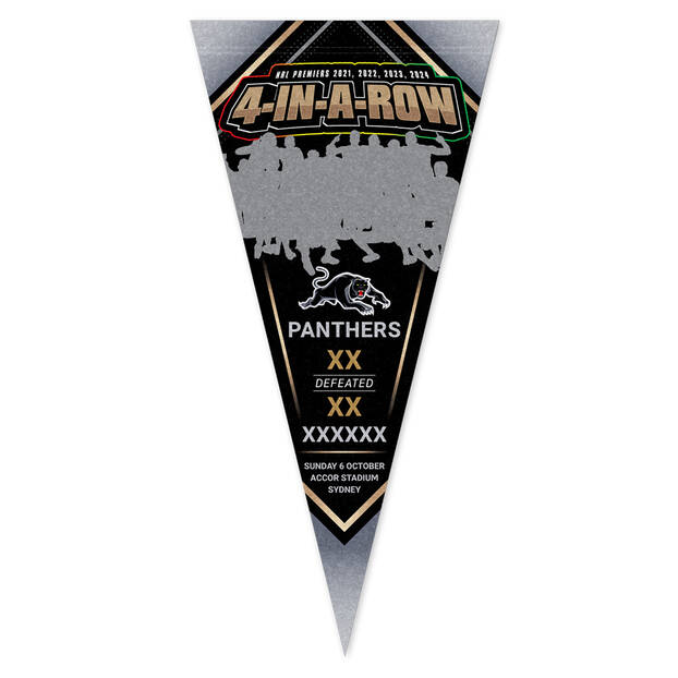 PRE-ORDER: 2024 Panthers Premiers Team Photo Pennant0