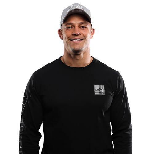 Panthers Men's Check Badge LS Tee