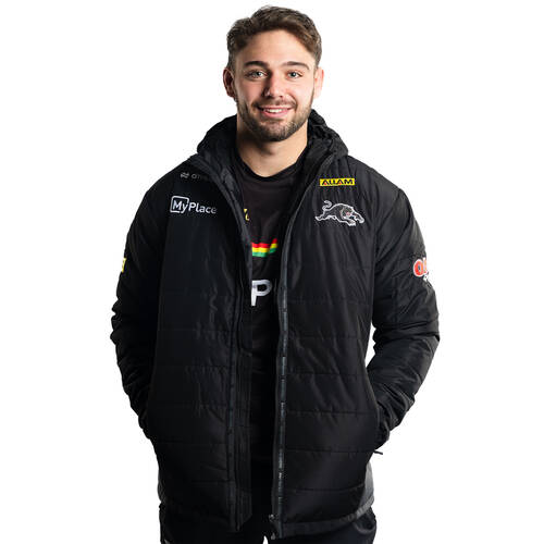 2025 Panthers Men's Hooded Padded Jacket