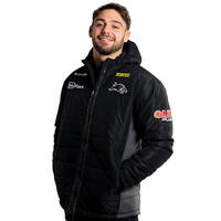 2025 Panthers Men's Hooded Padded Jacket1