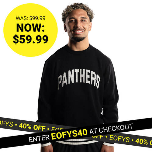 Panthers Adult Collegiate Crew Knit