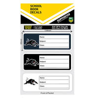 Panthers School Book Labels0